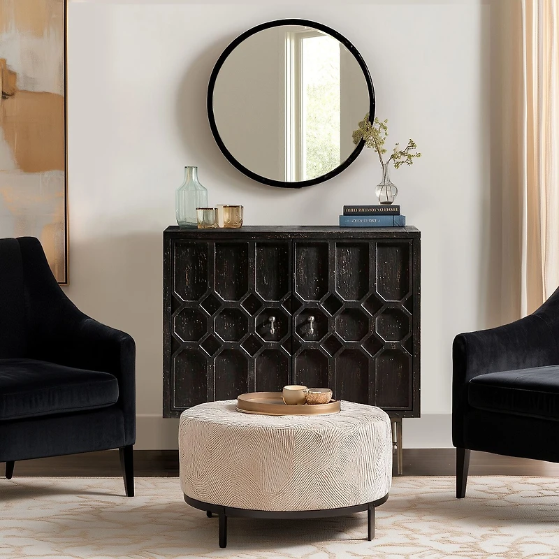 Madison Park Eddy Living Room Collection Storage Accent Cabinet