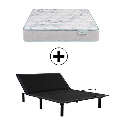 BeautySleep Dream Weaver 11.5" Firm Tight Top - Mattress + Adjustable Base