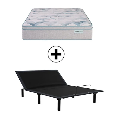 BeautySleep Dream Weaver 14.25" Ultra Plush Pillow Top - Mattress + Adjustable Base