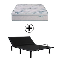 BeautySleep Dream Weaver 14.25" Ultra Plush Pillow Top - Mattress + Adjustable Base