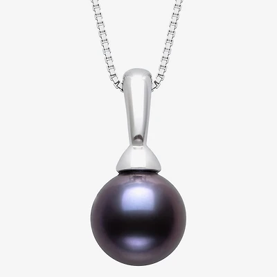 Womens Cultured Freshwater Pearl Sterling Silver Ball 18 Inch Pendant Necklace