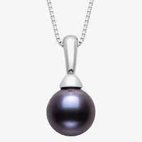 Womens Cultured Freshwater Pearl Sterling Silver Ball 18 Inch Pendant Necklace