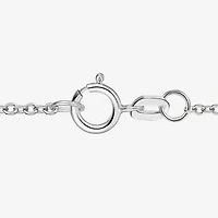 Womens Lab Created Green Yttrium Aluminum Garnet Sterling Silver Oval 18 Inch Pendant Necklace