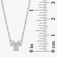 (Gh / Si2 I1) Womens 1/10 CT. T.W. Lab Grown White Diamond Sterling Silver Round 18 Inch Pendant Necklace