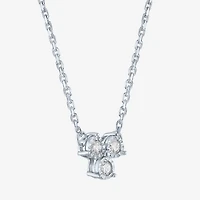 (Gh / Si2 I1) Womens 1/10 CT. T.W. Lab Grown White Diamond Sterling Silver Round 18 Inch Pendant Necklace