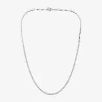 (G / Si1-Si2) Womens 3 CT.T.W. Lab Grown White Diamond Sterling Silver 18 Inch Tennis Necklace