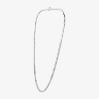 (G / Si1-Si2) Womens 3 CT.T.W. Lab Grown White Diamond Sterling Silver 18 Inch Tennis Necklace