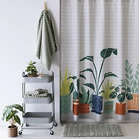 Home Expressions Potted Plant Shower Curtain