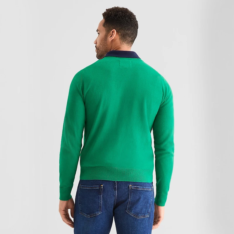 St. John's Bay Fine Gauge Mens Crew Neck Long Sleeve Pullover Sweater