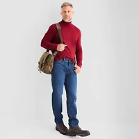 St. John's Bay Interlock Mens Long Sleeve Mock Neck Top