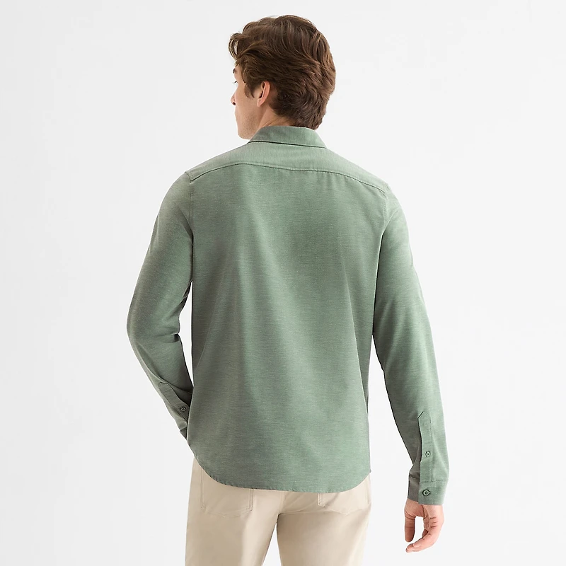 Stylus Mens Long Sleeve Regular Fit Button-Down Shirt