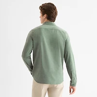 Stylus Mens Long Sleeve Regular Fit Button-Down Shirt