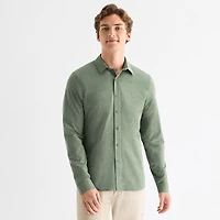 Stylus Mens Long Sleeve Regular Fit Button-Down Shirt