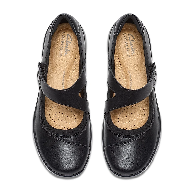 Clarks Womens Round Mary Jane Shoes