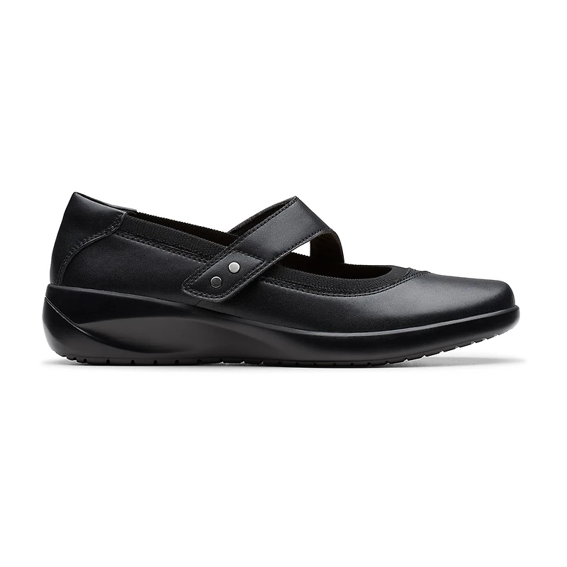 Clarks Womens Round Mary Jane Shoes