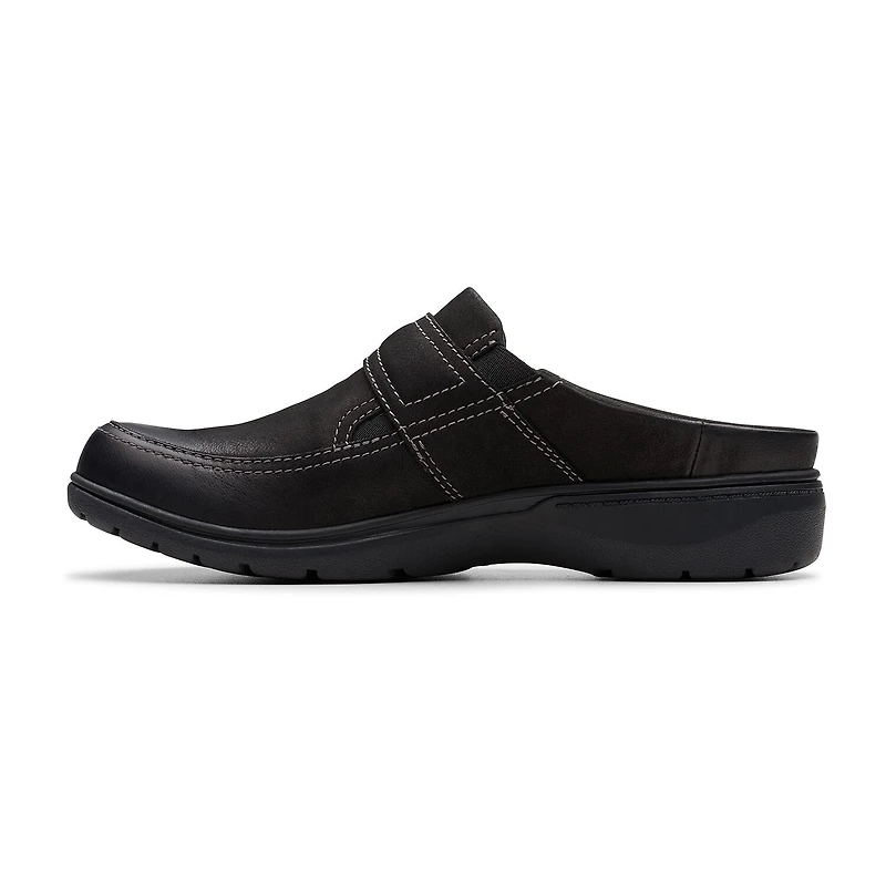 Clarks Carleigh Womens Round Closed Toe Mules-Wide Width