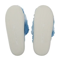 Womens Wonder Woman Faux Fur Trim Slip-On Slippers