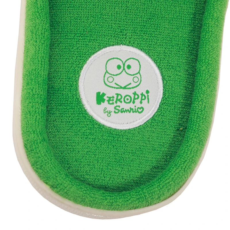 Keroppi Womens Hello Kitty Faux Fur Trim Slip-On Slippers
