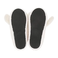 Womens Cinnamoroll Faux Fur Trim Slip-On Slippers