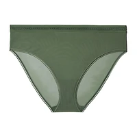 Curvy Couture Sheer Mesh High Cut Brief