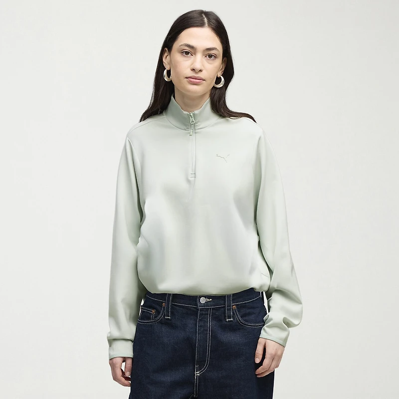 PUMA Womens High Neck Long Sleeve Pullover Sweater