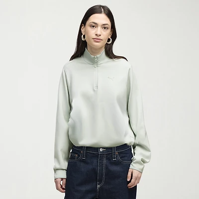PUMA Womens High Neck Long Sleeve Pullover Sweater