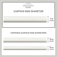Exclusive Home Curtains Rope Knots 1 IN Adjustable Curtain Rod