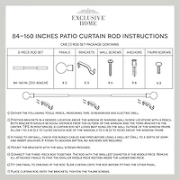 Exclusive Home Curtains Napoleon 1 Adjustable Curtain Rod
