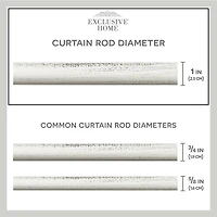 Exclusive Home Curtains Napoleon 1 Adjustable Curtain Rod