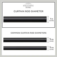 Exclusive Home Curtains Napoleon 1 Adjustable Curtain Rod