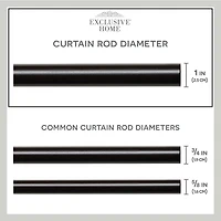 Exclusive Home Curtains Napoleon 1 IN Adjustable Curtain Rod