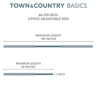 Town And Country Modern Sphere 1 Adjustable Curtain Rod