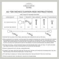 Exclusive Home Curtains Prism 1 Adjustable Curtain Rod