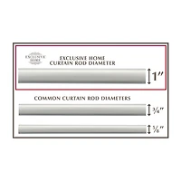 Exclusive Home Curtains Crystal Ball 1 Adjustable Curtain Rod
