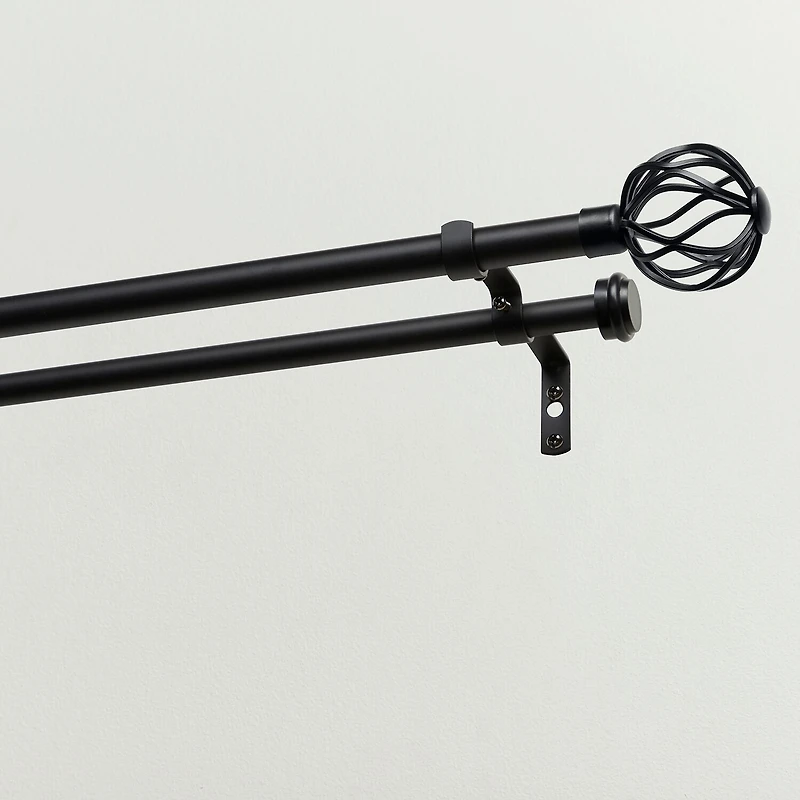 Exclusive Home Curtains Ogee/Topper Double Curtain Rod