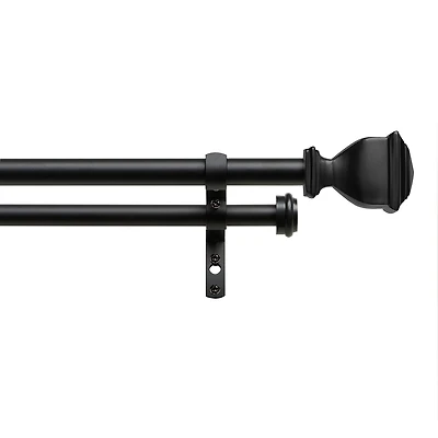 Exclusive Home Curtains Napoleon/Topper Double Curtain Rod