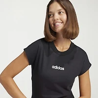 adidas Womens Crew Neck Short Sleeve Active T-Shirt