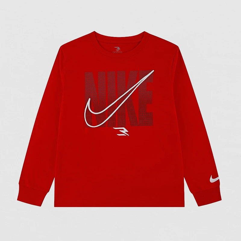 Nike 3BRAND by Russell Wilson Big Kid Boys Crew Neck Long Sleeve Regular Fit Graphic T-Shirt