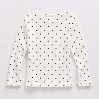 Okie Dokie Toddler & Little Girls Crew Neck Long Sleeve T-Shirt