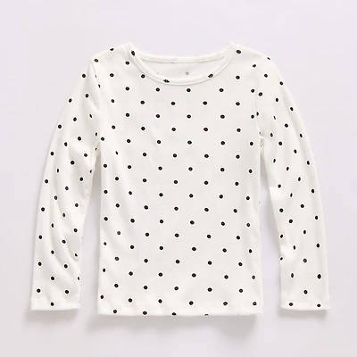 Okie Dokie Toddler & Little Girls Crew Neck Long Sleeve T-Shirt