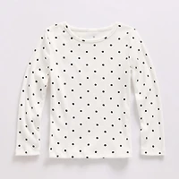 Okie Dokie Toddler & Little Girls Crew Neck Long Sleeve T-Shirt