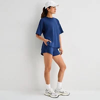 Xersion Scubaluxe Womens Crew Neck Short Sleeve Active T-Shirt