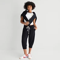 Arizona Womens Juniors Cuffed Capri Pant