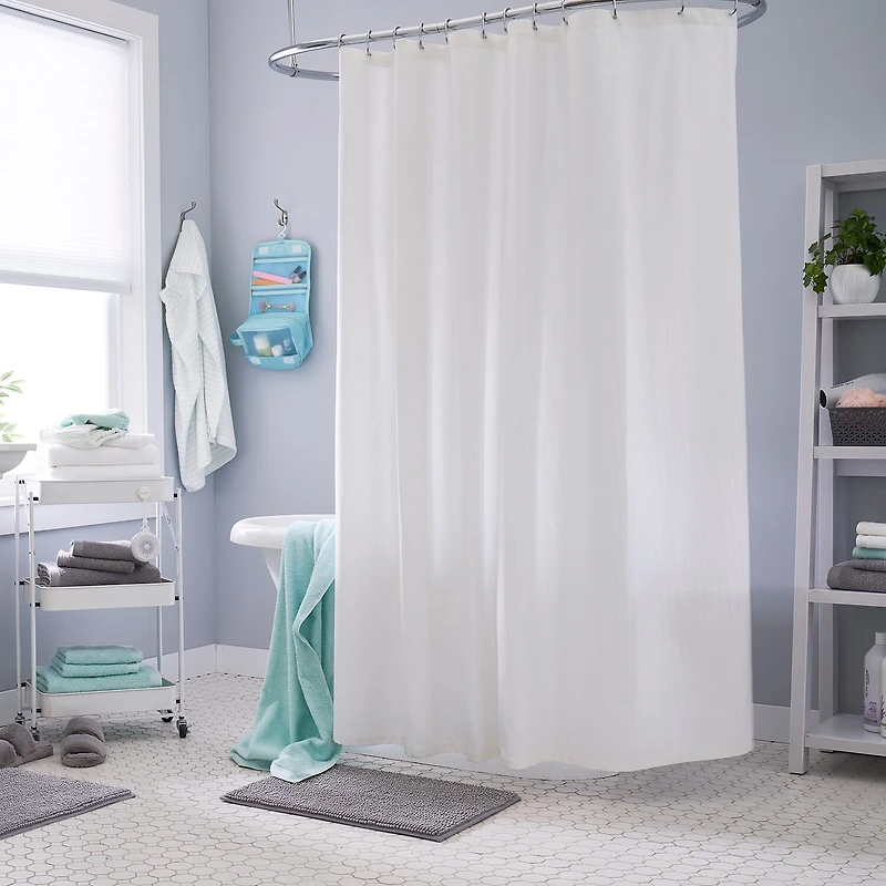 Home Expressions Dobby Stripe Shower Curtain