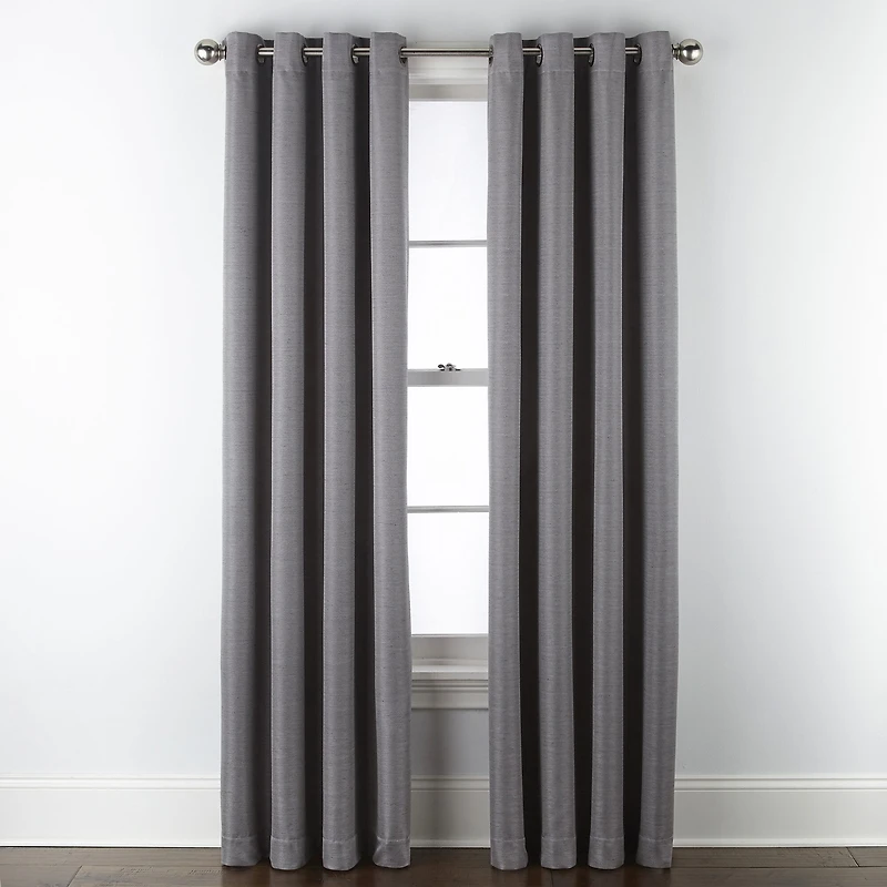 Max Blackout Prescott Grommet Top 100% Single Curtain Panel