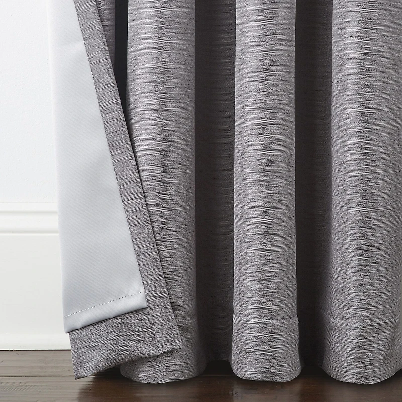 Max Blackout Prescott Grommet Top 100% Single Curtain Panel