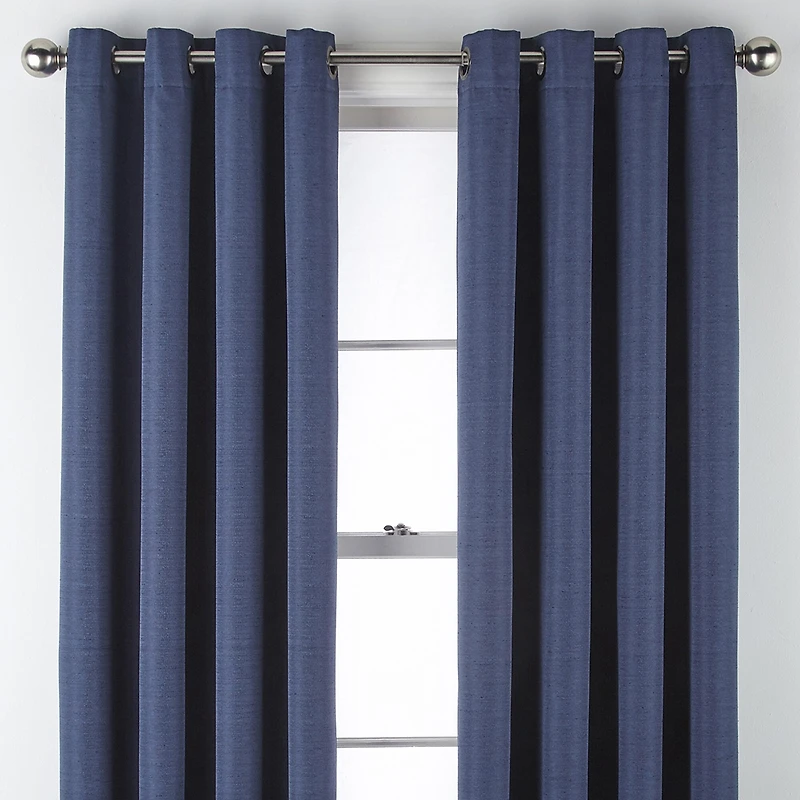 Max Blackout Prescott Grommet Top 100% Single Curtain Panel