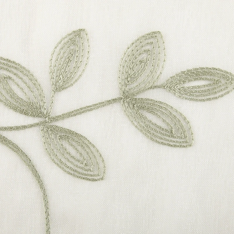 Regal Home Meadow Embroidered 2-pc. Rod Pocket Window Tier