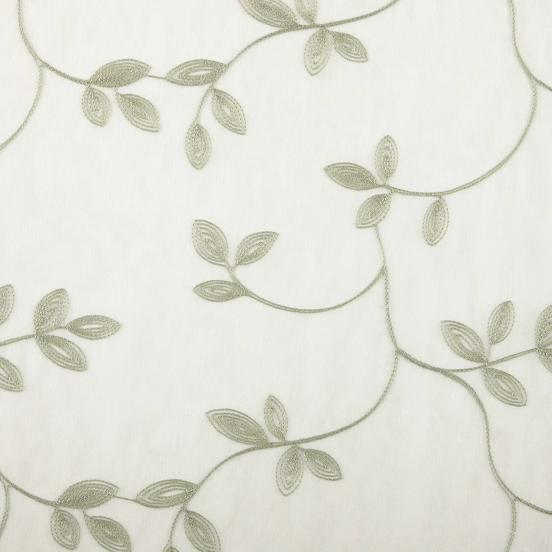 Regal Home Meadow Embroidered 2-pc. Rod Pocket Window Tier