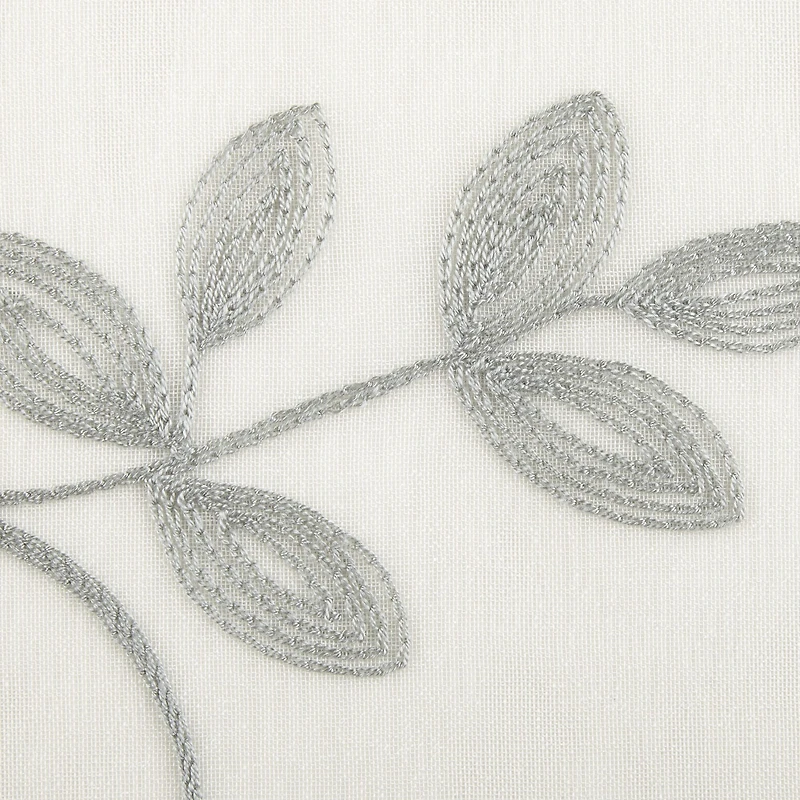 Regal Home Meadow Rod Pocket Embroidered Sheer Single Curtain Panel